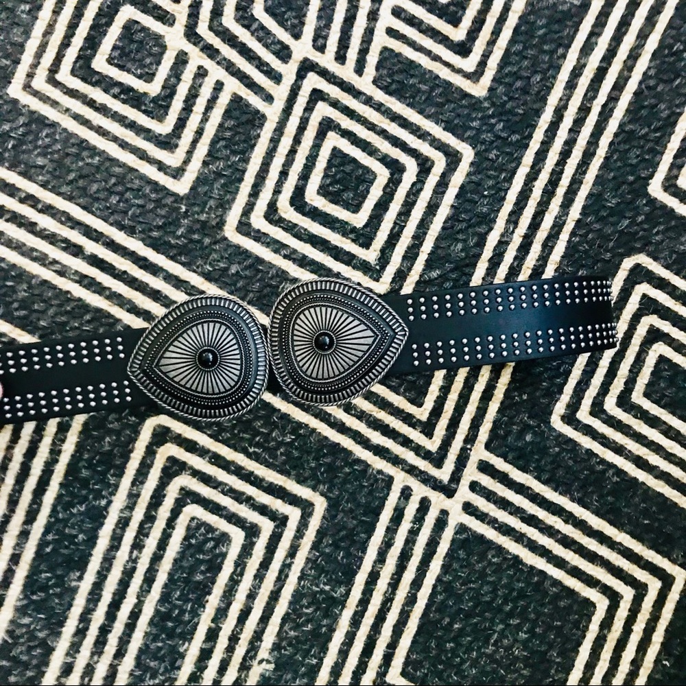 Express waist belt black and silver